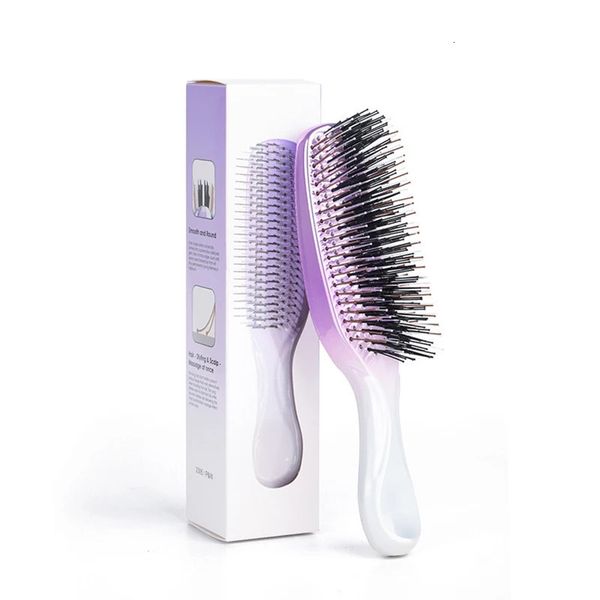 Hd Lace Wig Premium woman Head Scalp Massager Shampoo Wet Plastic Detangling Brush Hair Cleaning Comb Rose Gold Curly