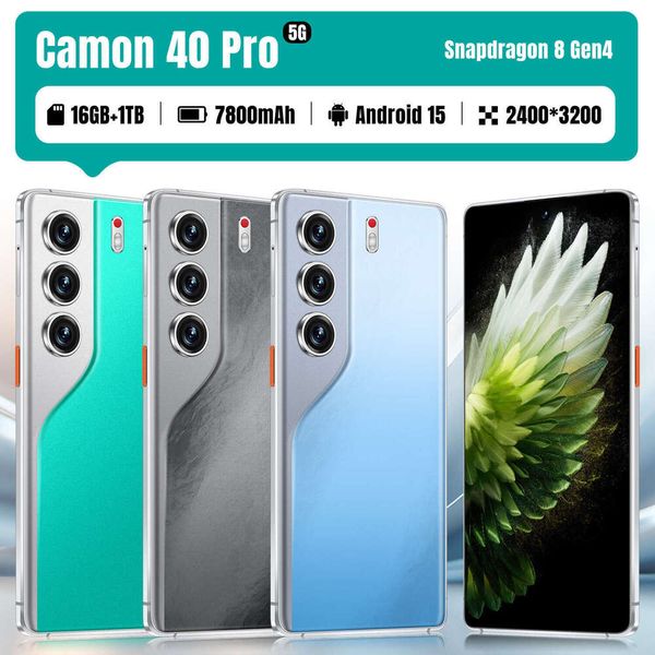 New 4G Mobile Phone Camon 40 Pro Hot Curved Surface 7.3 Inch 16+1T Smartphone Manufacturer