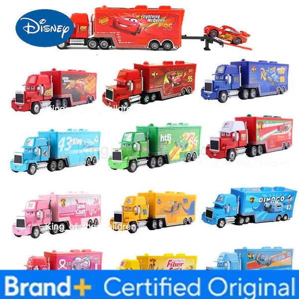 Disney PixarCars 2 3 Uncle McQueen Container Car Metal Jackson Storm Hicks Cruz Ramirez Collection Model toys for children gifts H251229
