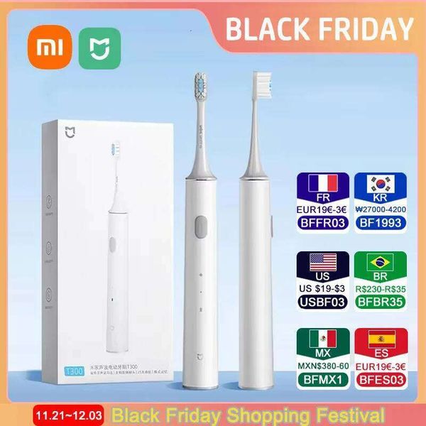 Xiaomi Mijia T300 Electric Toothbrush Ipx7 Waterproof Smart Sonic Ultrasonic Whitening Teeth Tooth Brush Toothbrushes