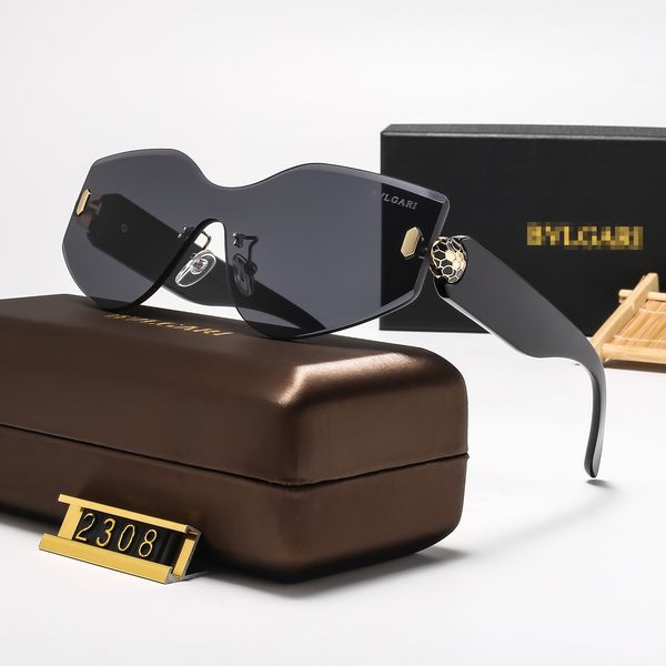 Bulgarii BV40034U Sunglasses Serpenti Forever Luxury Frameless Integrated Lens Women's Cat-Eye Sunglasses with Case