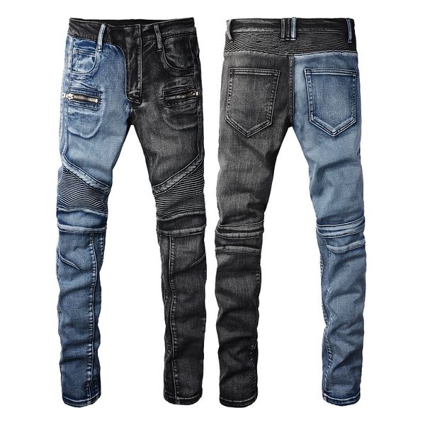 WOZK handmade worn-out motorcycle style distressed slim fit elastic high street trendy cycling motorcycle jeans for men designer work, A606
WOZK handmade worn-out motorcycle style distressed slim fit elastic high street trendy cycling motorcycle jeans for men designer work, A606