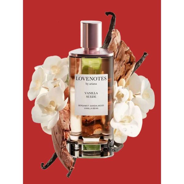 Women Fragrance Lovenotes LOVENOTES by ariana ANGELS KISS VANILLA SUEDE PRESSED PETALS 125ml Long Lasting Smell EDP Lady Spray Floral Note High Quality Perfume
