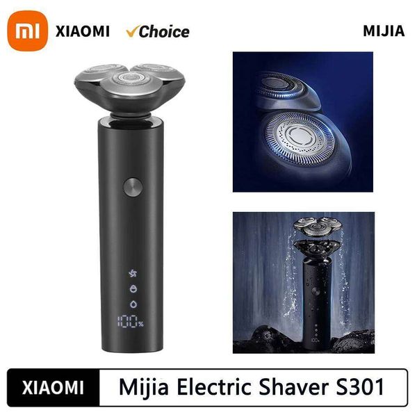 New XIAOMI MIJIA Electric Shaver S301 Beard Trimmer Machine Shaving Portable Flex Razor Ipx7 Washable Trimer Ceramic Blade
