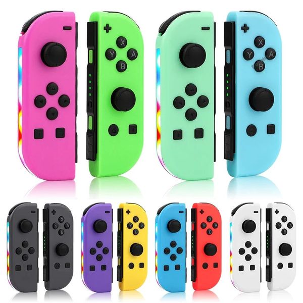 NEW RGB Joy Pad For NS Switch Controller Wireless Bluetooth-Support Gamepad Joystick Controller Joycons (L/R) Motion-Sensing Double Vibrat