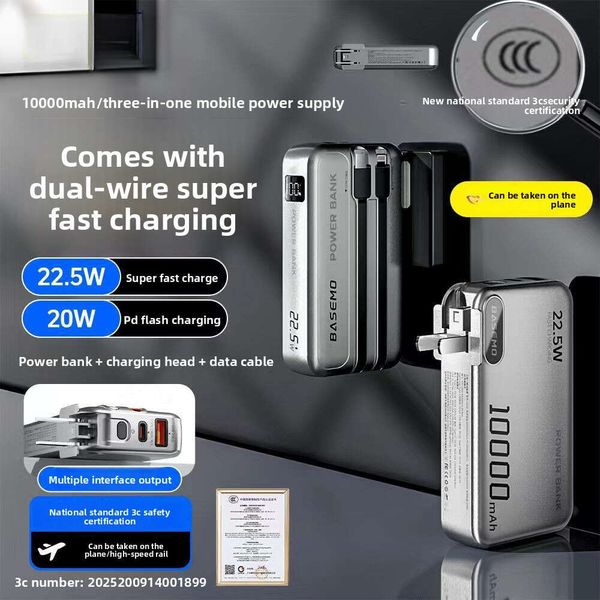 Certified Airplane Safe Super Fast Charging 10000 mAh and 20000 mAh Power Bank Compatible with Huawei Apple Android portable charger JIABIN