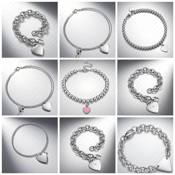 Heart Bracelet 925 Sterling Silver Jewelry Designer Bracele…