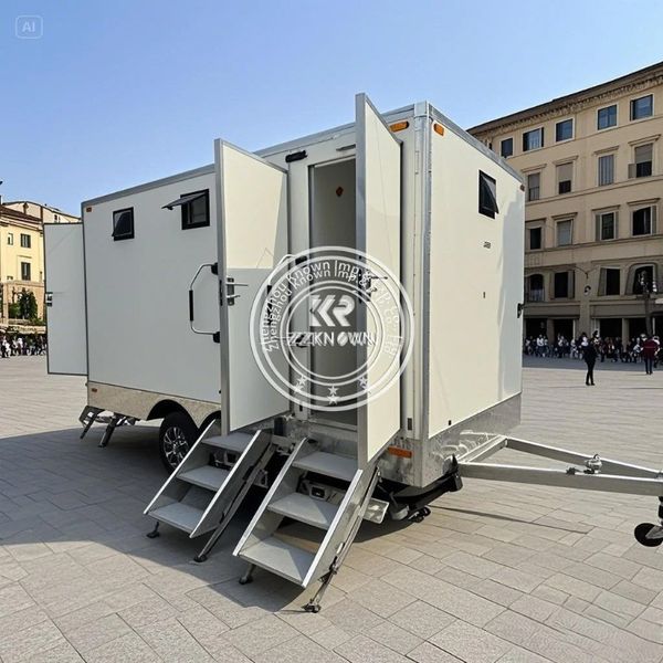 4 Station Portable Bathroom Shower Rooms Porta Potty Trailer Mobile Toilet Trailer Luxury Restroom Trailer
4 Station Portable Bathroom Shower Rooms Porta Potty Trailer Mobile Toilet Trailer Luxury Restroom Trailer