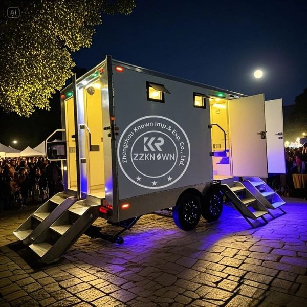 Mobile Washroom Trailers Outdoor Shower and Toilet Trailer Custom Portable Toilet Mobile 4 Stall Restroom Trailer
Mobile Washroom Trailers Outdoor Shower and Toilet Trailer Custom Portable Toilet Mobile 4 Stall Restroom Trailer