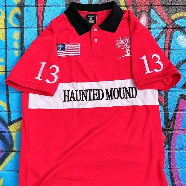 Men's Polos Streetwear Haunted Mound Polo Shirt Y2K Tshirt Men Hip Hop Letter Embroidery Retro Red Oversized T Cotton Short Sleeve Top, A4
Men's Polos Streetwear Haunted Mound Polo Shirt Y2K Tshirt Men Hip Hop Letter Embroidery Retro Red Oversized T Cotton Short Sleeve Top, A4