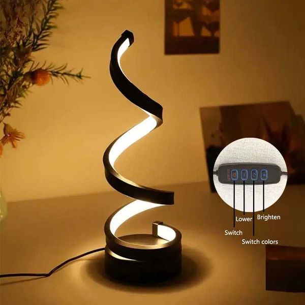 Modern Minimalist Spiral Desk Lamp Wire Controlled Three — compare prices at CompareOffers