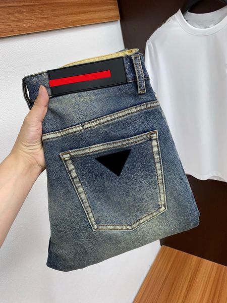 Men's men's retro streetwear, fashion designer jogging pants, motorcycle jeans, casual trousers, tailored jeans in sizes 30-40