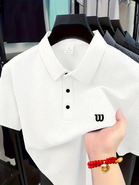 Men' Polos 2025 Top Ice Silk Polo Is Cool Breathable And Made Of Comfortable Fabric, Navy blue
Men' Polos 2025 Top Ice Silk Polo Is Cool Breathable And Made Of Comfortable Fabric, Navy blue