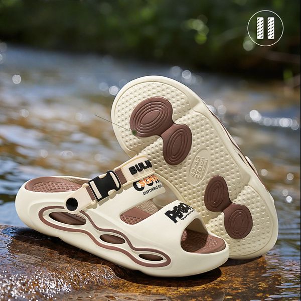 summer durable mens athletic sandals nonslip design with two pair options for comfortable beach footwear, Black 
summer durable mens athletic sandals nonslip design with two pair options for comfortable beach footwear, Black