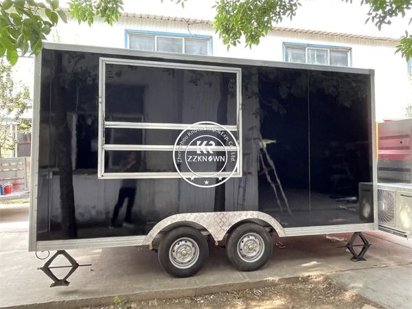 Black Food Carts Shop Standard Deep Fryer Mobile Food Trailer Pizza Hot Dog Customized Food Truck with Full Kitchen
Black Food Carts Shop Standard Deep Fryer Mobile Food Trailer Pizza Hot Dog Customized Food Truck with Full Kitchen