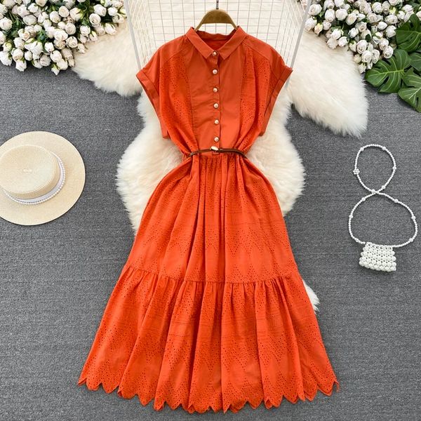 Short Sleeved Lapel…