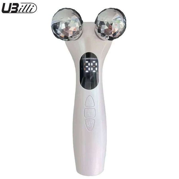 UBilli Face Lift Device 4D Roller Facial V-Face Slimmer Skin Tightening Double Chin Remover Eye Care Vibration Massager