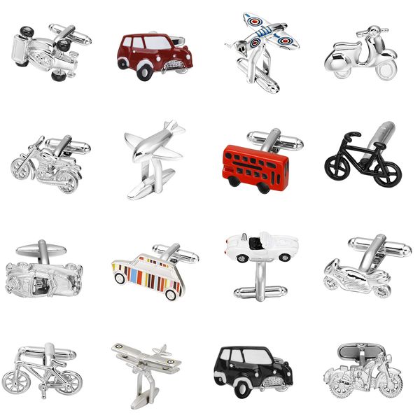 Quality Brass Material high-grade car/Motorcycle/airplane/Boat/Bike Cufflinks fashion men's shirts Cufflinks