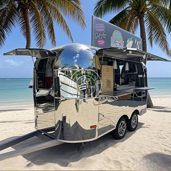 Stainless Steel Hot Dog Coffee Ice Cream Vending Cart Restaurant Mobile Fast Food Trailer Truck for Sale
Stainless Steel Hot Dog Coffee Ice Cream Vending Cart Restaurant Mobile Fast Food Trailer Truck for Sale