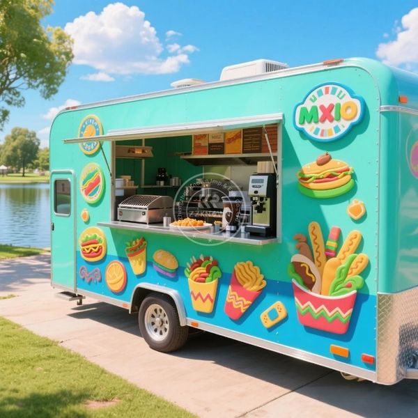 Custom Mobile Street Catering Fast Food Truck Mobile Kitchen Concession Food Trailer With Fully Equipped
Custom Mobile Street Catering Fast Food Truck Mobile Kitchen Concession Food Trailer With Fully Equipped