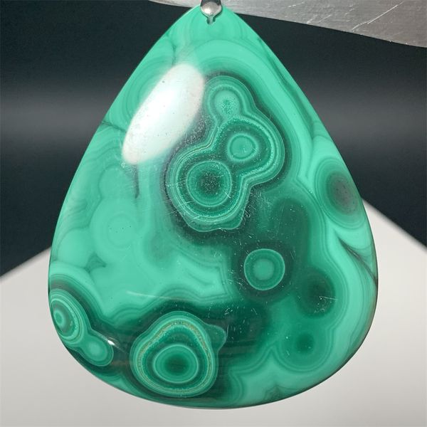 Natural Green Malachite Pendants Women Men Big Horse Eye Beads Necklaces Chrysocolla Gemstone Fashion Jewelry 925 Silver AAAAAA