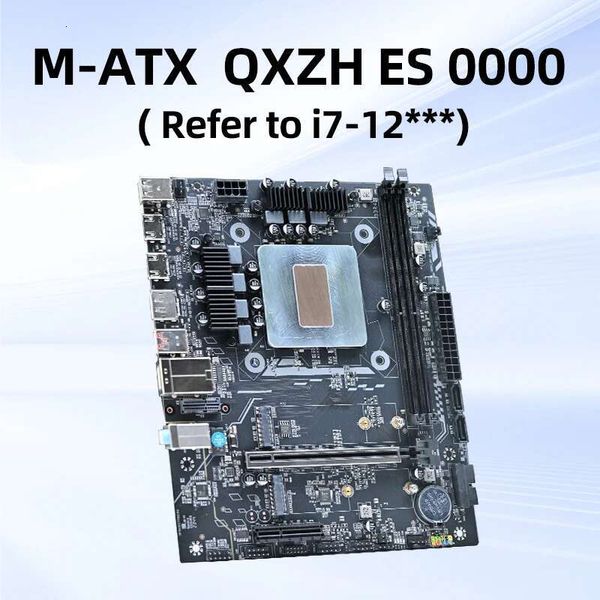 ATX DIY Desktop Motherboard CPU Combo 12th Kit Interposer QXZH ES 0000(Refer to i7 12***)14C20T DDR4 LGA1151 Computer Office PC