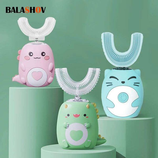 Kids U-Shaped Sonic Electric Children Silicon Toothbrush 360 Degrees Smart Tooth Brush Teeth Whitening For Waterproof