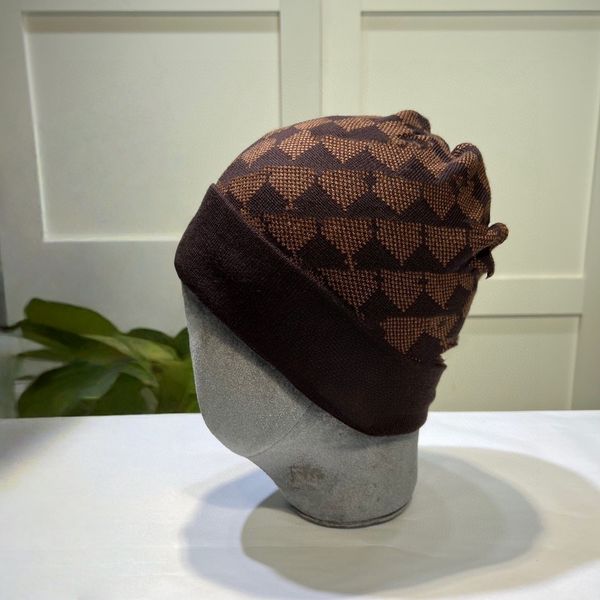Brown Wool Beanie L…