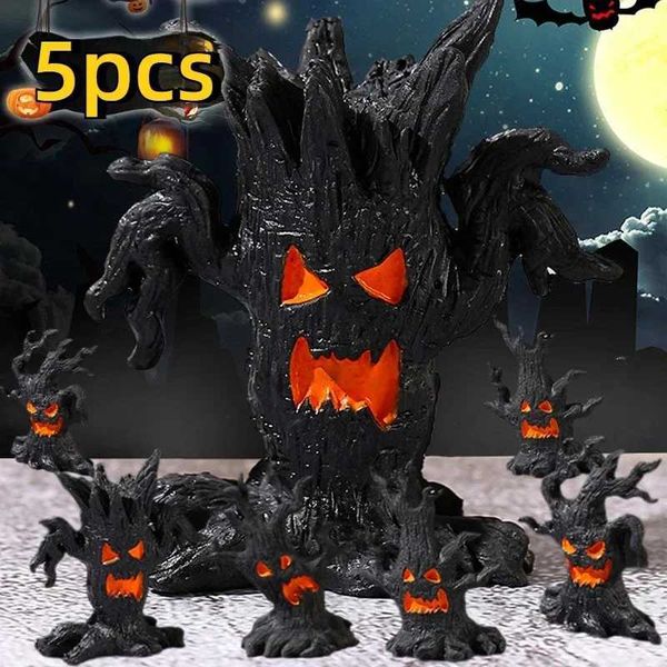 Halloween Led Glow Ghost Tree Light Home Decoration Spider Pumpkin Candle Lamp Haunted House Horror Props Halloween Party Supply Z250710