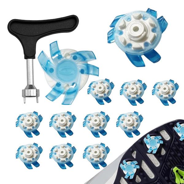 Spikes For Golf Shoes Golf Cleat Shoe Spikes Anti Slip Footwears Quick Twist Golf Spikes Golf Cleats Portable Wrench Screw For