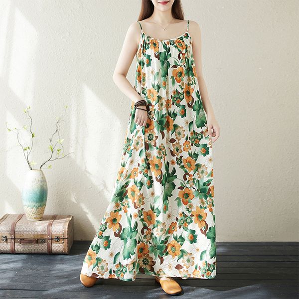 B424 suspender skirt long flower dress summer Bohemian seaside vacation travel beach skirt cotton linen large size long skirt, Black
B424 suspender skirt long flower dress summer Bohemian seaside vacation travel beach skirt cotton linen large size long skirt, Black