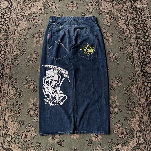 Men's Jeans Y2K Fashion Oversized Printed Pattern Baggy Men High Street Vintage Hip Hop Straight Gothic Wide Leg Trousers, A1
Men's Jeans Y2K Fashion Oversized Printed Pattern Baggy Men High Street Vintage Hip Hop Straight Gothic Wide Leg Trousers, A1