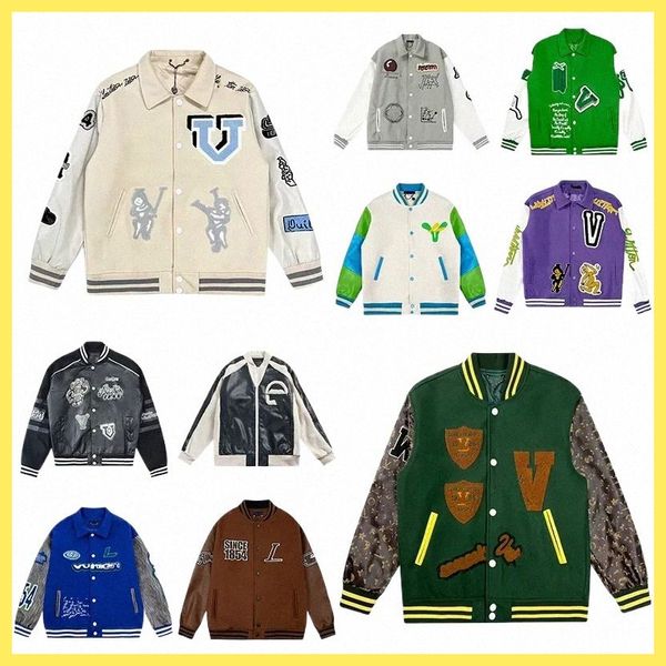 designer jacket mens varsity baseball Leather coat fashion womens letterman jackets embroiderd letter jacket single breasted tops couples men's clothing, #105
designer jacket mens varsity baseball Leather coat fashion womens letterman jackets embroiderd letter jacket single breasted tops couples men's clothing, #105