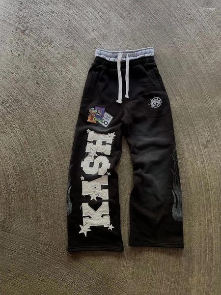 Men's Pants High Street Trendy Ins Brand And Women's Loose Straight Tube Embroidered Printed Casual, Black
Men's Pants High Street Trendy Ins Brand And Women's Loose Straight Tube Embroidered Printed Casual, Black