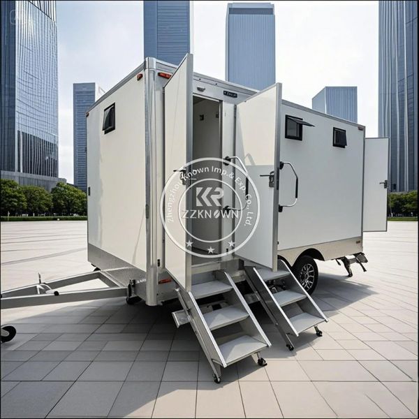 Portable Bathroom Unit Shower and Toilet Custom Cheap Low Price Trailer Toilet Portable Restroom Trailer Toilet