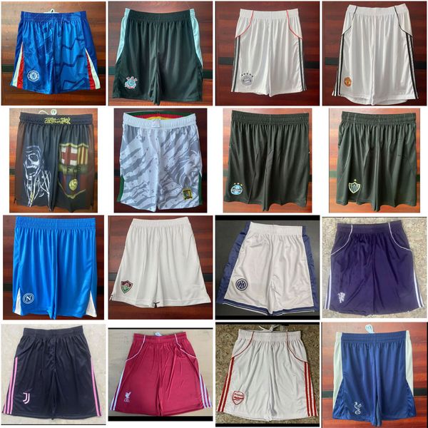 2026 Men's Football shorts Black Yellow mbappe haaland ANSU FATI saka cfc STERLING Shorts 25 26 Shorts Football shorts Size S-XXL Army Green Elastic waist