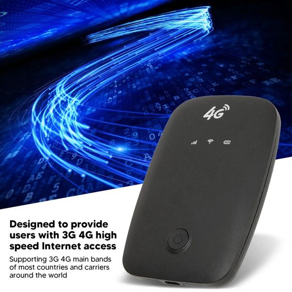 4G Portable Wifi 4G Mobile WiFi spot Card Slot 2100mAh Battery Portable 4G WiFi Router for Car Users Business Travelers 250709