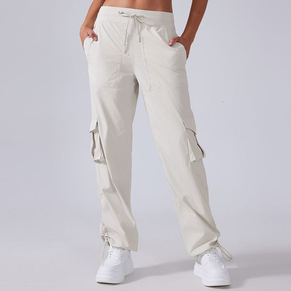 DHgate 2026 Gym Clothe Set Cargo Pant Loose Workout Women Casual Gym Yoga Long Wide Leg Pants Drawstring Running workout set Sports Trousers Sport Bra sold by DHgate