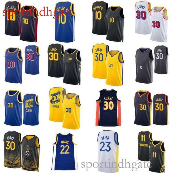 #30 Curry, #3 Poole, #11 Thompson, #22 Wiggins, #23 Green Golden State City Basketball Jersey