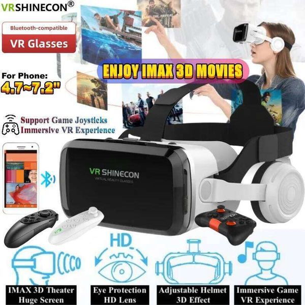 Wireless Virtual Reality IMAX Huge Screen 3D Glasses Google Cardboard Box VR Headset For 4.7-7.2" Phone,Support Gamepad
