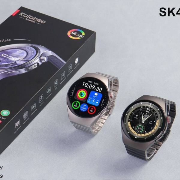 Kalobee Sk45Pro New Watch5 Smart for Bluetooth Sports Watch AMOLED Display Waterproof IP68 Cross-Border Call Heart Rate Leather