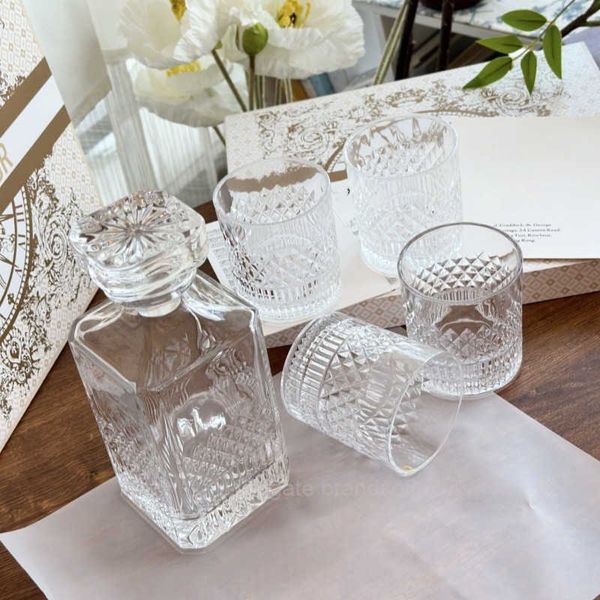 High-End Crystal Gift Box Liquor Whiskey Glass Luxury Wine Decanter Set 12545