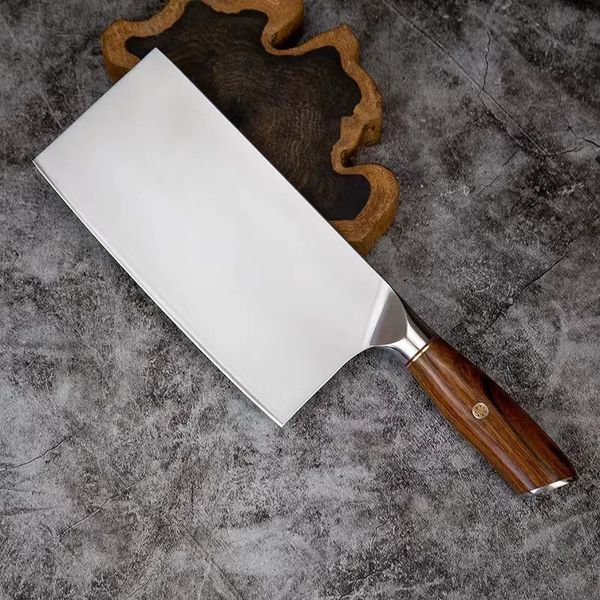 Chopper Knife M390 Core 3 Layers Clad Steel Blade Sharp Chef Cleaver Slicing Kitchen Knives Meat And Poultry Tools Wood Handle 250715