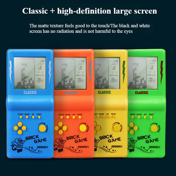 Large-screen Tetris game console retro and classic children's 8090 handheld game console electronic toy Handheld Birthday festival Christmas gifts and prizes