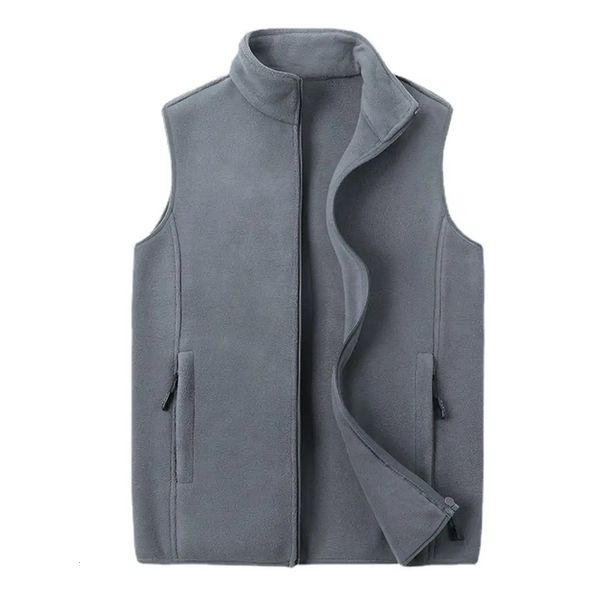 Autumn Fashion Plus Size Male Warm Waistcoat Fleece Vest Mens Lamb Cashmere Sleeveless Coat Men Clothing Winter 250707