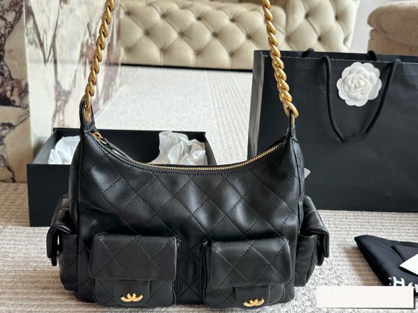Designer Bag Luxurys Handbag Stylish single shoulder crossbody with calf leather texture high-capacity, Black 
Designer Bag Luxurys Handbag Stylish single shoulder crossbody with calf leather texture high-capacity, Black