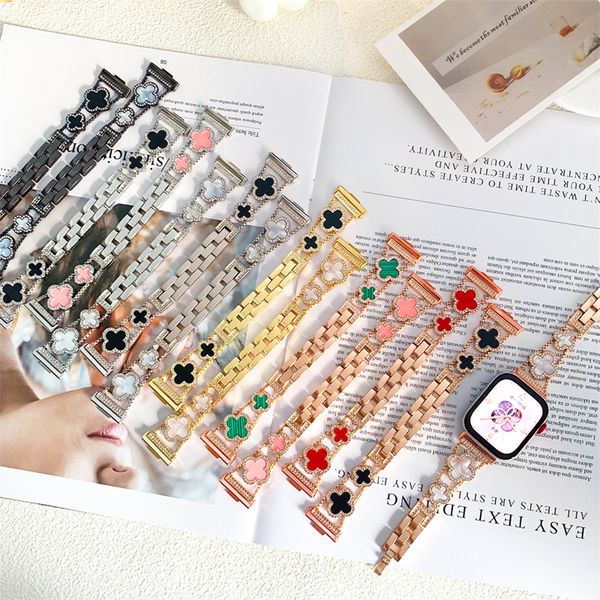 Shiny Four Leaf Clover metal applewatch straps for Apple Watch 49mm 46mm 45mm 44mm 42mm 41mm 40mm 38mm bands iwatch Series 10 9 8 7 6 5 4 3 Ultra 2 lucky
Shiny Four Leaf Clover metal applewatch straps for Apple Watch 49mm 46mm 45mm 44mm 42mm 41mm 40mm 38mm bands iwatch Series 10 9 8 7 6 5 4 3 Ultra 2 lucky