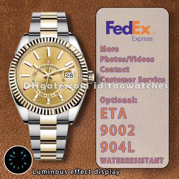 Sky 9002 Men's Automatic Watch - Water Resistant, Glow-in-the-Dark Hands, Stylish & Durable Timepiece N+ Factory Sapphire Glass, Millennium gold white1
Sky 9002 Men's Automatic Watch - Water Resistant, Glow-in-the-Dark Hands, Stylish & Durable Timepiece N+ Factory Sapphire Glass, Millennium gold white1