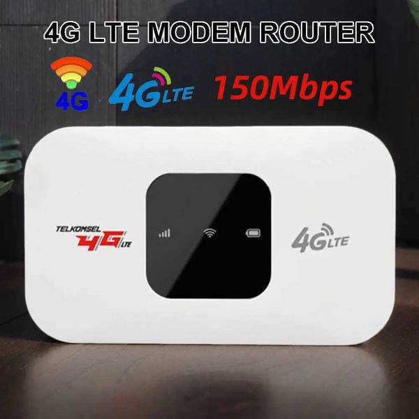 4G Mini Portable WiFi Router Unlocked LTE MiFi Pocket Router 4G LTE Mobile Router Hotspot WiFi Repeater for 4G SIM Card 150Mbps XJ250723