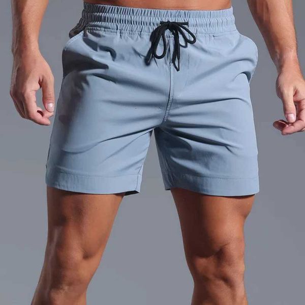 Summer Running Shorts Men Sportswear Elastic Chuidri Workou…